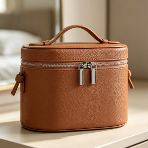 Portable Cosmetic Organizer Bag with Compartments
