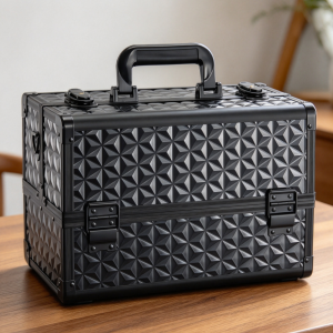 Professional Cosmetic Organizer with Adjustable Trays