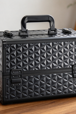 Professional Cosmetic Organizer with Adjustable Trays