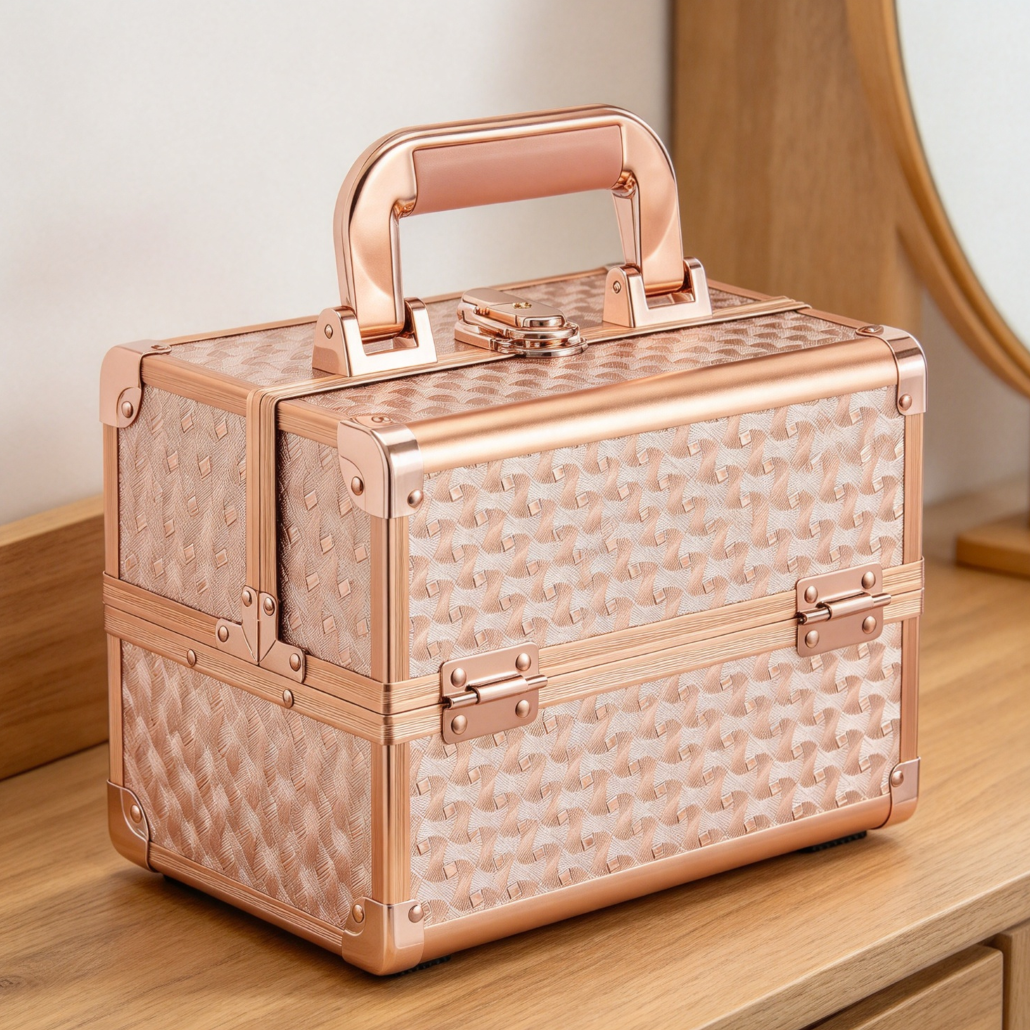 Makeup Case Organizer with Mirror - Image 2
