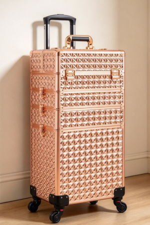5-in-1 Aluminum Rolling Makeup Trolley Case