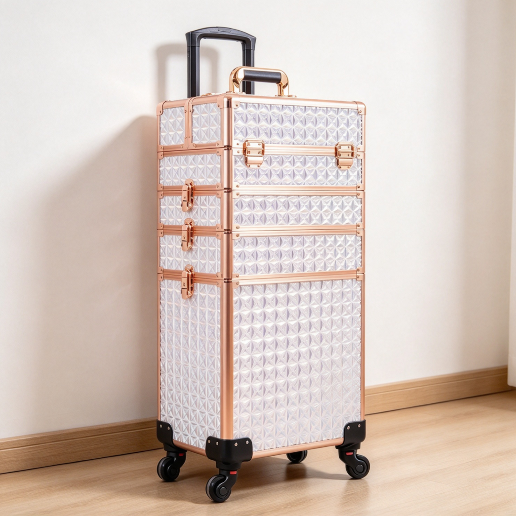 5-in-1 Aluminum Rolling Makeup Case - Image 2