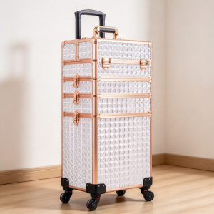 5-in-1 Aluminum Rolling Makeup Case